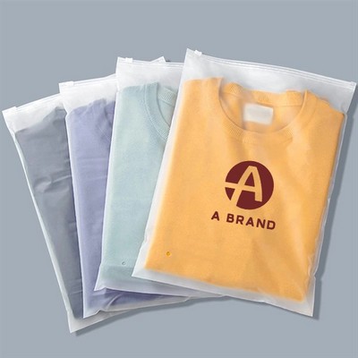 Frosted Zipper Poly Packaging Bags