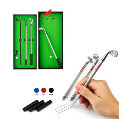 Mini Desktop Golf Pen Gift Set