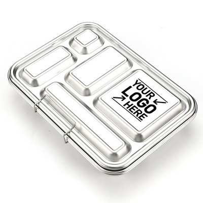 Stainless Steel 5-Compartment Lunch Box