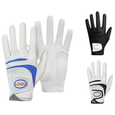 Custom Leather Golf Gloves (8.1 x 3.9)