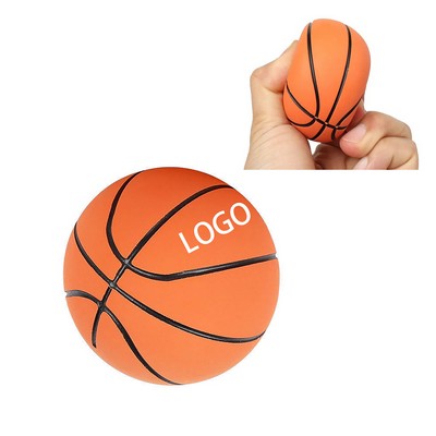 Mini 6Cm Rubber Basketball Stress Reliever