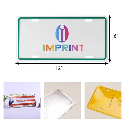 Embossed Metal Car Tag Plate