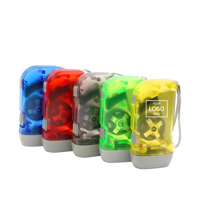 Hand Crank Squeeze Flashlight