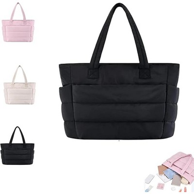 15.6Inch Padded Laptop Sleeve Puffy Tote Bag