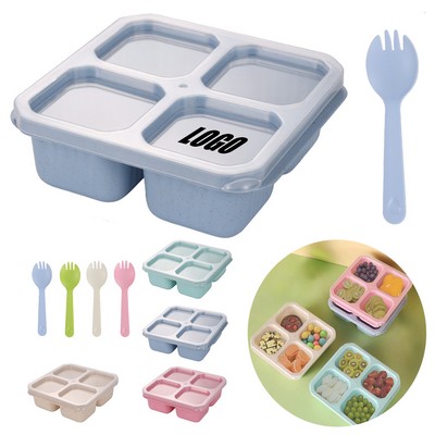 Wheat Straw Divided Food Containe