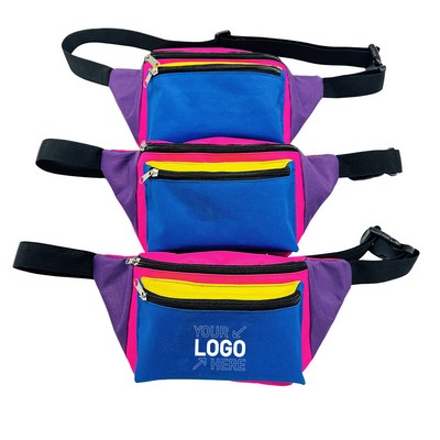 Neon Waist Fanny Pack For 80S Costumes
