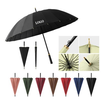 Premium 24-Rib Windproof Umbrella