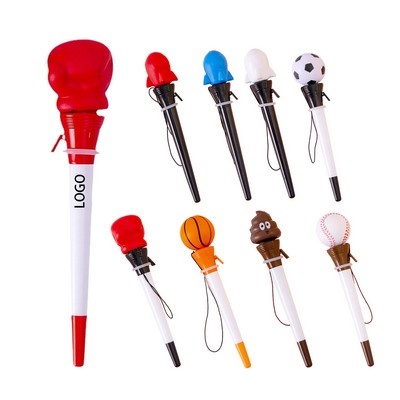 PU Creative Bouncy Ball Pen