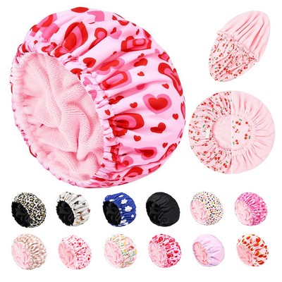 Double Layer Waterproof Shower Cap