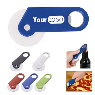 Pizza Cutter with Handle and Bottle Opener