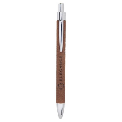 Dark Brown Leatherette Pen