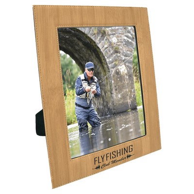 8" x 10" Bamboo Leatherette Photo Frame
