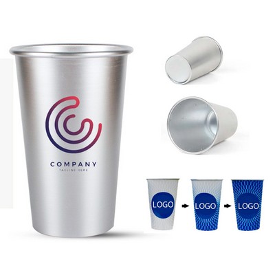15oz Custom Cold Color Changing Aluminum Cup
