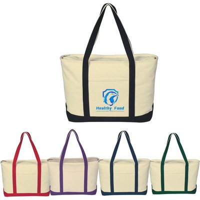 16 Oz.LARGE COTTON CANVAS TOTE BAG