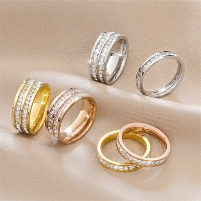 Stainless Steel Gemstone Ring