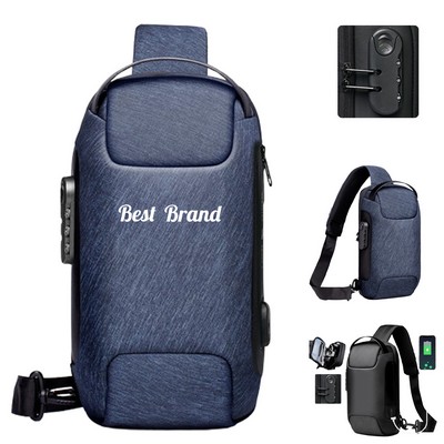 Anti - Theft Sports Sling Backpack
