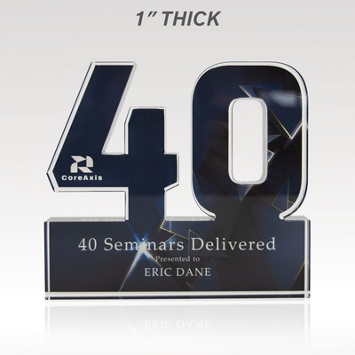 1" Acrylic Numerals Style 40 – Plus Series