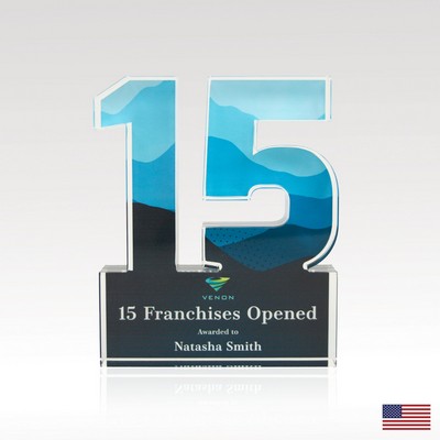 3/4" USA-Made Acrylic Numerals Style 15 – Plus Series