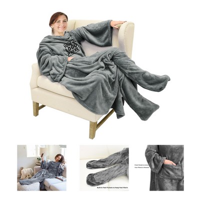 Wearable Sleeved Blanket