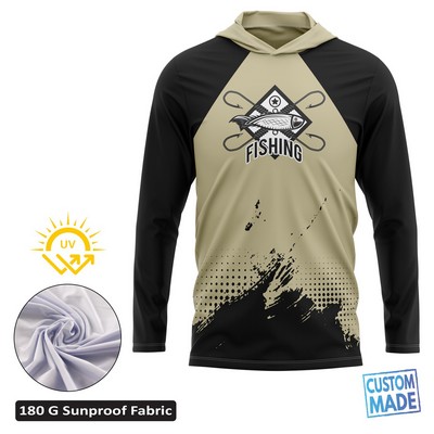 Long Sleeve Hooded T-Shirt Sublimation Unisex (SolarProtect)