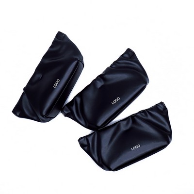 Leather Cloud-Shaped Portable Sunglasses Case