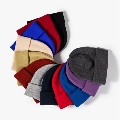 Thermal-Lined Winter Skull Cap Beanie Hat