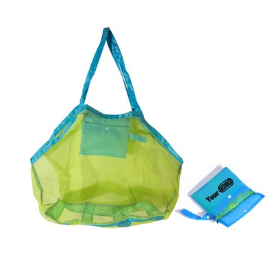 Large Foldable Mesh Tote Bag For Toy Storage