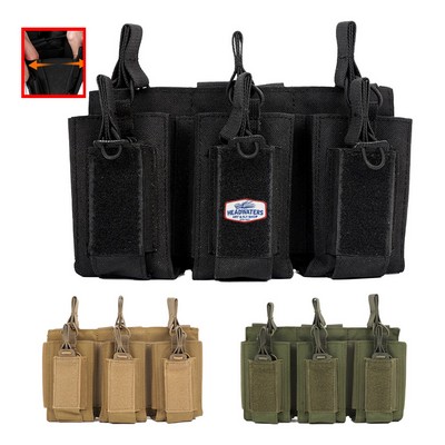 Open Top Triple Tactical Magazine Pouch