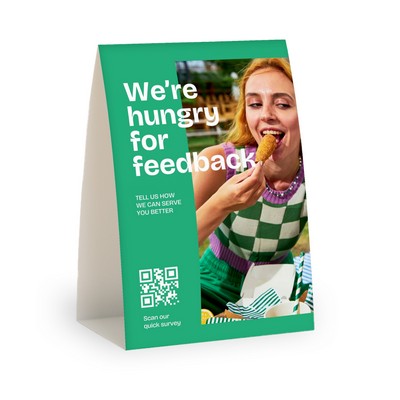 4.5" x 5.5" Custom Table Tents - Vertical