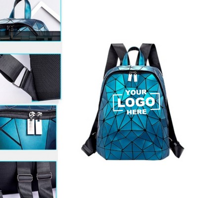 Geometries Glow Large Purse Backpack