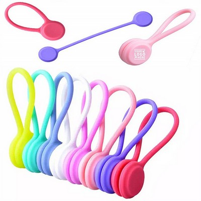 Silicone Magnetic Headphone Cable Ties Organizer
