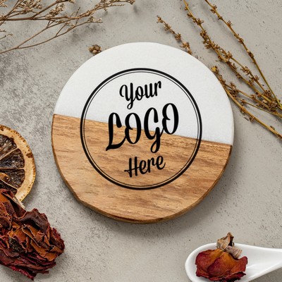 Custom Personalized Marble Coasters