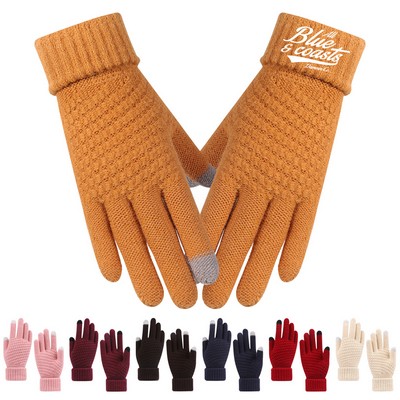 Chenille Touchscreen Winter Gloves