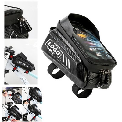 Bike Handlebar Bag Waterproof Bicycle Frame Handlebar Bag