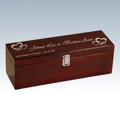 Rosewood Piano Finish Single Wine Box