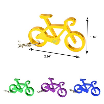 Bike Shaped Bottle Opener Keyring