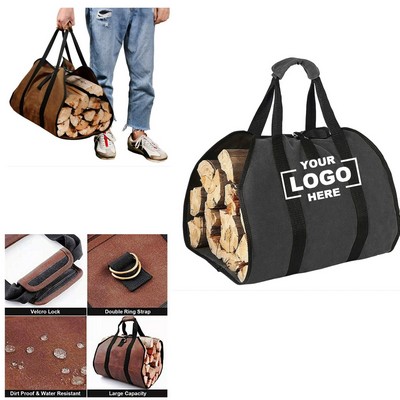 Firewood Carrier With Handles Firewood Rack Outdoor Firewood Bags