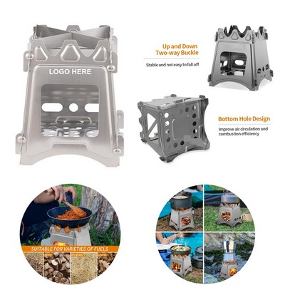 5 Plates Large Folding Camping Stove