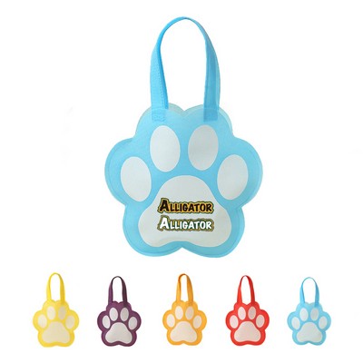 Cute Paw-Shaped Non-Woven Gift Bag
