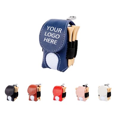 Golf Leather Ball Bag