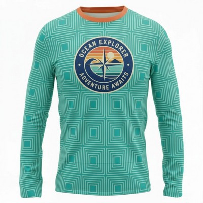 Long Sleeve Upf T Shirt Interlock Sublimated Unisex