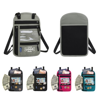 Secure Travel Crossbody Passport Wallet