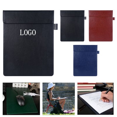 A4 Magnetic PU Leather Writing Pad w/ Pen Loop