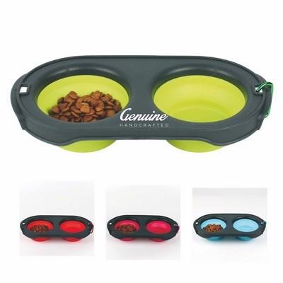 Silicone Slip-resistant Collapsible Dog Bowl