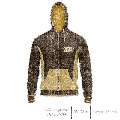 Unisex Fleece-Lined Full-Zip Hoodie (Sublimation)
