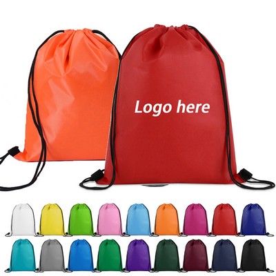 Non-Woven, Water-Resistant Drawstring Backpack