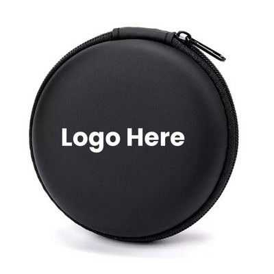 Round EVA Hard Shell Earphone Case