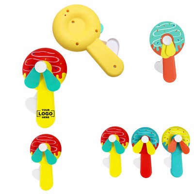 Cartoon Donut Handheld Mini Fan