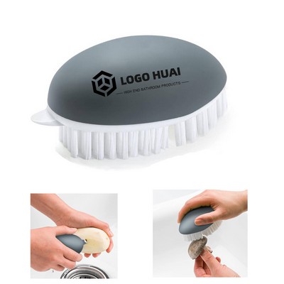 Non-Slip Grip Vegetable Brush with Dots Remover