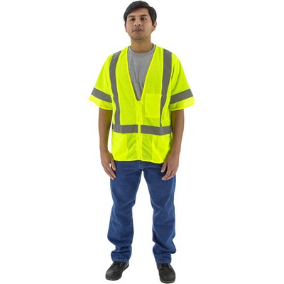 Majestic 75-3313 Hi-Viz Mesh Vest, ANSI 3